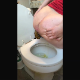 A girl records herself shitting and pissing into a toilet. She wipes her ass and shows us the product in the bowl. Vertical format HD video. About 2.5 minutes.